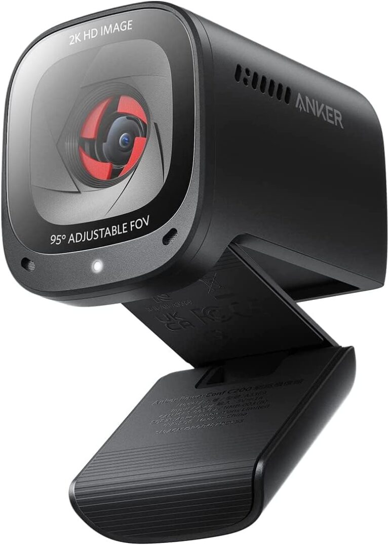 Anker PowerConf C200 2K Webcam for PC/Laptop/Mac, Computer Camera, Low-Light Correction, AI-Noise Canceling Mics, Adjustable Field of View, Built-in Privacy Cover, Stereo Mics,...
