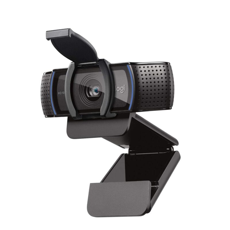 Logitech C920S HD Pro Webcam, Full HD 1080p/30fps Video Calling, Clear Stereo Audio, Light Correction, Privacy Shutter, Works with Skype, Zoom, FaceTime, Hangouts,...