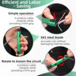 3 in 1 Network Cable Stripper & Organizer, Rotating Wire Straightener, Network Cable Untwist Tool Engineer Wire Straightener for CAT5/CAT6/CAT7 and IT Technicians & Electricians