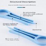 5 PCS Network Cable Untwist Tool,Wires Separator Tools, Wire Straightener Engineer Wire Straightener for CAT5/CAT5e/CAT6/CAT7 Wires Pair Separator Tools Quickly Easily Untwists...