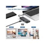 8 In 1 Extension Dock HDMI Gris