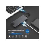Adaptateur 8-en-1 Type-C Vers HDMI - Gris/Noir