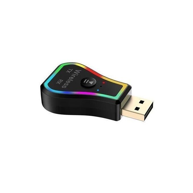 Adaptateur Bluetooth Sans Fil Pour Ordinateur De Voiture Avec Lumières Colorées