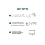 Adaptateur de clé WiFi sans fil pour carte réseau USB pour tablette PC