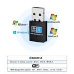 Adaptateur USB Clé Wifi+Bluetooth Sans Fil 4,0