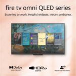 Amazon Fire TV 55" Omni QLED Series 4K UHD smart TV, Dolby Vision IQ, Fire TV Ambient Experience, local dimming, hands-free with Alexa