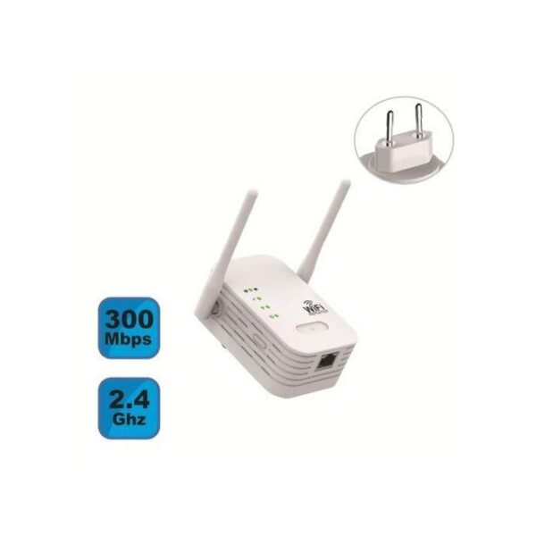 Amplificateur De Signal Wifi Répéteur De Réseau Sans Fil Extension De Routeur Booster - Blanc