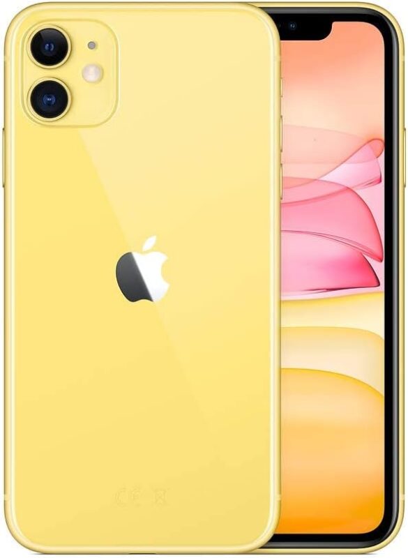 Apple iPhone 11, US Version, 64GB, Yellow for AT&T (Renewed)