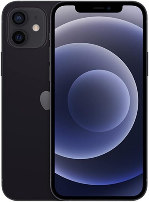 Apple iPhone 12, 64GB, Black - Unlocked (Renewed Premium)