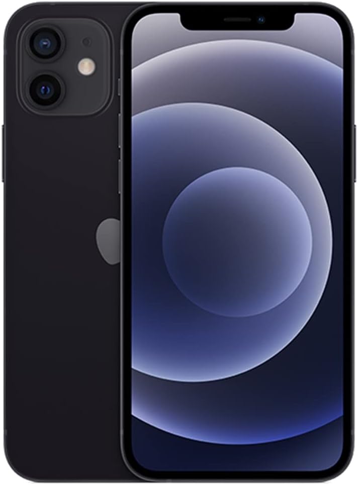 Apple iPhone 12, 64GB, Black - Unlocked (Renewed Premium)