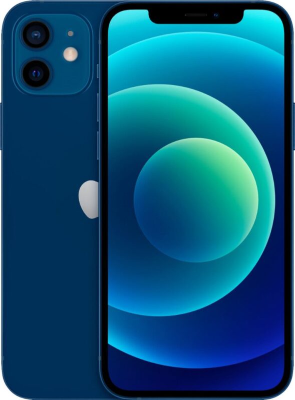Apple iPhone 12, 64GB, Blue for Cricket Wireless (Renewed)