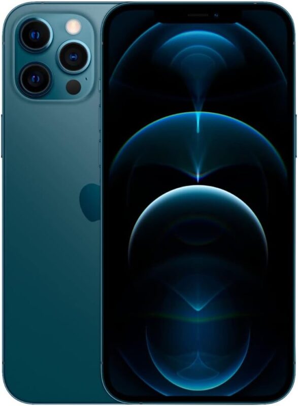 Apple iPhone 12 Pro, 128GB, Pacific Blue - Fully Unlocked (Renewed)