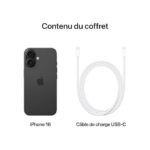 Apple iPhone 16 - 256 GO NOIR