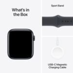 Apple Watch SE (2nd Gen) [GPS 44mm] Smartwatch with Midnight Aluminum Case with Midnight Sport Band M/L. Fitness & Sleep Tracker, Crash Detection, Heart Rate Monitor