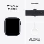 Apple Watch SE (2nd Gen) [GPS 44mm] Smartwatch with Midnight Aluminum Case with Midnight Sport Band M/L. Fitness & Sleep Tracker, Crash Detection, Heart Rate Monitor