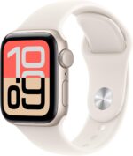 Apple Watch SE 3 [GPS 40mm] Smartwatch with Starlight Aluminum Case with Starlight Sport Band - S/M. Fitness and Sleep Trackers, Heart Rate Monitor, Always-On Display, Water...