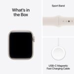 Apple Watch SE 3 [GPS 40mm] Smartwatch with Starlight Aluminum Case with Starlight Sport Band - S/M. Fitness and Sleep Trackers, Heart Rate Monitor, Always-On Display, Water...