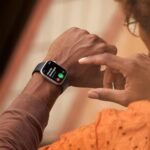 Apple Watch Series 8 [GPS + Cellular, 45mm] - Silver Aluminum Case with White Sport Band, M/L (Renewed)