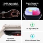 Apple Watch Series 9 [GPS, 41mm] - Midnight Aluminum Case with Midnight Sport Band S/M (Renewed Premium)