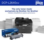 Brother DCP-L2640DW Wireless Compact Monochrome Multi-Function Laser Printer with Copy and Scan, Duplex, Mobile, Black & White | Includes Refresh Subscription Trial(1), Works...