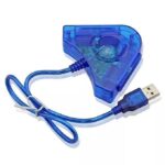 Câble adaptateur de convertisseur USB pour manette de jeu PS2, contrôleur de jeu pour Playstation 2, Avec Deux Ports Sur Console PS3
