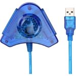 Câble adaptateur de convertisseur USB pour manette de jeu PS2, contrôleur de jeu pour Playstation 2, Avec Deux Ports Sur Console PS3