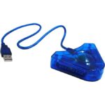 Câble adaptateur de convertisseur USB pour manette de jeu PS2, contrôleur de jeu pour Playstation 2, Avec Deux Ports Sur Console PS3