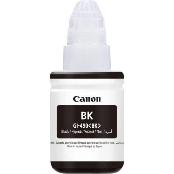 Canon GI-490 BK Noir - Bouteille d'encre d'origine (0663C001AB)