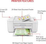 Canon PIXMA TR4720 All-in-One Wireless Printer, Home Use with Auto Document Feeder, Mobile Printing and Built-in Fax, Black