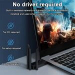 Carte Réseau Sans Fil Haute Vitesse 1200Mbps, Adaptateur WiFi 2.4G/5G, émetteur De Signal Réseau