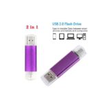 Clé USB 3-en-1 Rotative 128G - Violet