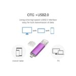 Clé USB 3-en-1 Rotative 128G - Violet