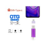 Clé USB 3-en-1 Rotative 128G - Violet