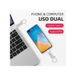 EAGEAT Clé USB 64 Go Métal OTG Micro USB Type-C