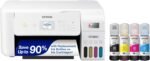 Epson EcoTank ET-2800 Wireless Color All-in-One Cartridge-Free Supertank Printer with Scan and Copy â€“ The Ideal Basic Home Printer - Black, Medium