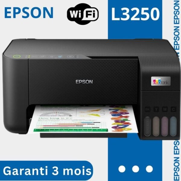 Epson Imprimante à Réservoir D'encre L3250 - Multifonctions - 3 En 1 - Wifi