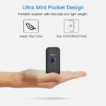 Eyoyo Mini 1D Bluetooth Barcode Scanner, 3-in-1 Bluetooth & USB Wired & 2.4G Wireless Barcode Reader Portable Bar Code Scanning Work with Windows, Android, iOS, Tablets or...