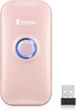 Eyoyo Mini 1D Bluetooth Barcode Scanner, 3-in-1 Bluetooth & USB Wired & 2.4G Wireless Barcode Reader Portable Bar Code Scanning Work with Windows, Android, iOS, Tablets or...