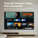 FPD 32 Inch Smart TV, Tizen OS Compatible with Samsung TV Plus, 720p HD WiFi Television with Dolby Audio, HDR 10, HDMI, Bluetooth, Flat Screen Television Built-in Google Cast...