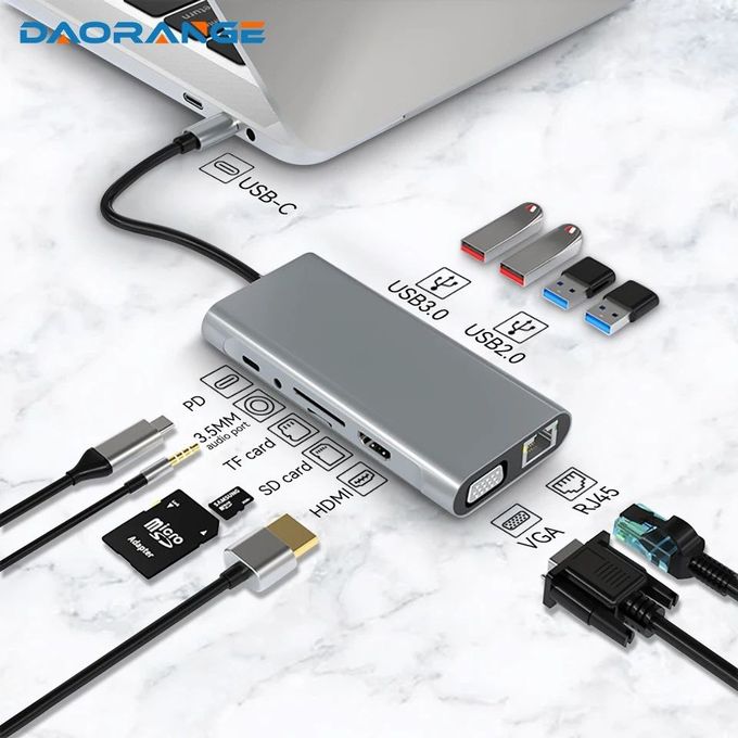 Gm 11en1-Station D'accueil HUB Type-C/4K