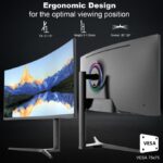 Gm Écran PC de jeu incurvé ultra-large 34 pouces 4K Gaming 165Hz