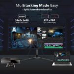 Gm Écran PC de jeu incurvé ultra-large 34 pouces 4K Gaming 165Hz