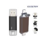 GUEETON Clé USB - OTG 128 Go Micro USB Type C 3 in 1