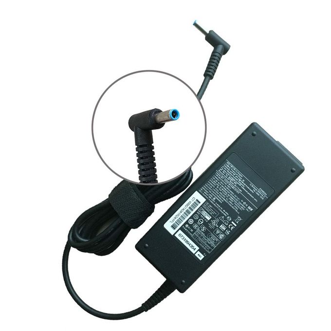 Hp CHARGEUR COMPATIBLE 90W 19.5V-4.62A BOUT BLEU 4.5mm x 3.0mm(4530)-NOIR