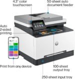 HP Color Laserjet Pro MFP 3301sdw Wireless All-in-One Color Laser Printer, Office Printer, Scanner, Copier, ADF, Duplex, Best for Office (499Q3F)