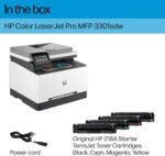 HP Color Laserjet Pro MFP 3301sdw Wireless All-in-One Color Laser Printer, Office Printer, Scanner, Copier, ADF, Duplex, Best for Office (499Q3F)