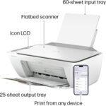 HP DeskJet 2827e Wireless All-in-One Color Inkjet Printer, Scanner, Copier, Best-for-Home, 3 Month Instant Ink Trial Included, AI-Enabled (6W7F5A)