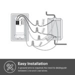 Kasa Matter Smart Light Switch: Voice Control w/Siri, Alexa & Google Assistant, UL Certified, Timer & Schedule, Easy Guided Install, Neutral Wire Required, Single Pole, 2.4GHz...