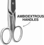 Klein Tools 100CS All-Purpose Precision Scissors, Made in USA, 5.25-Inch Nickel-Plated Snips, Blunt Tip, and Wire Stripping Notches, Multi-Purpose for Professional and Home Usage
