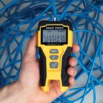 Klein Tools 80072 RJ45 Cable Tester Kit with LAN Scout Jr. 2, Coax Crimper / Stripper / Cutter Tool and 50-Pack Pass-Thru Modular Data Plugs
